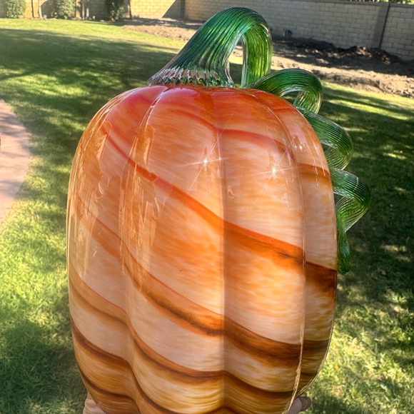 Hand Blown Glass Pumpkin - Picture 8 of 8